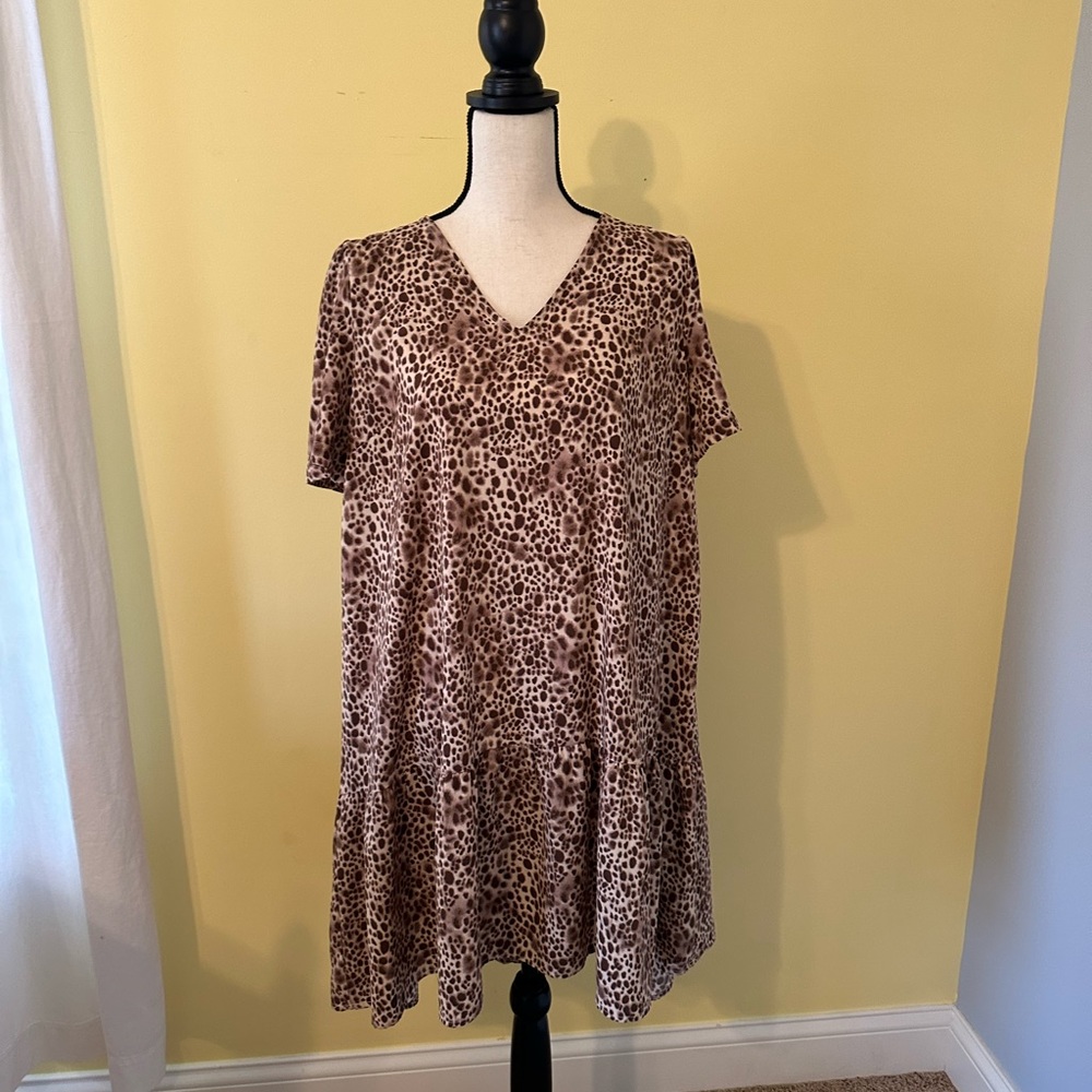 Cheetah print dress